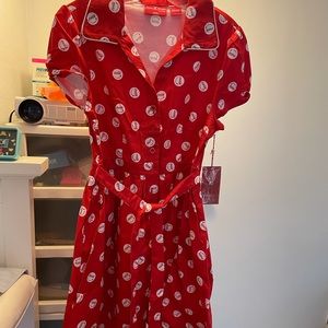 Stitch Shoppy Coca Cola dress by Loungefly Size M